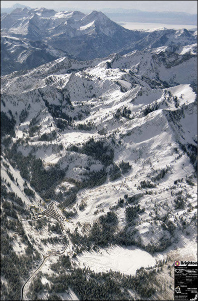 Brighton Area Ski Touring Vertical Poster 23x35 inches
