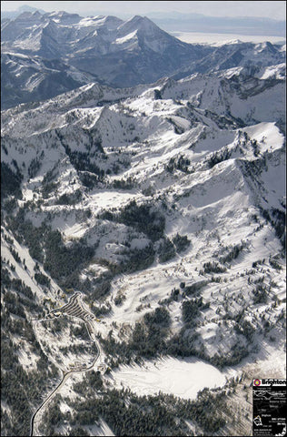 Brighton Area Ski Touring Vertical Poster 23x35 inches