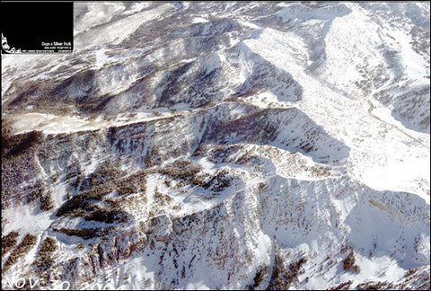 Days/Silverfork Area Ski Touring Poster 35x23 inches