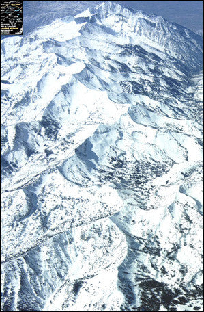 Lone Peak Ski Touring Vertical Poster