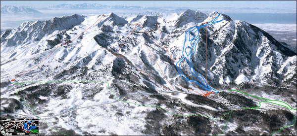 Snowbasin Ski Area Poster – Alpentech - Main Image