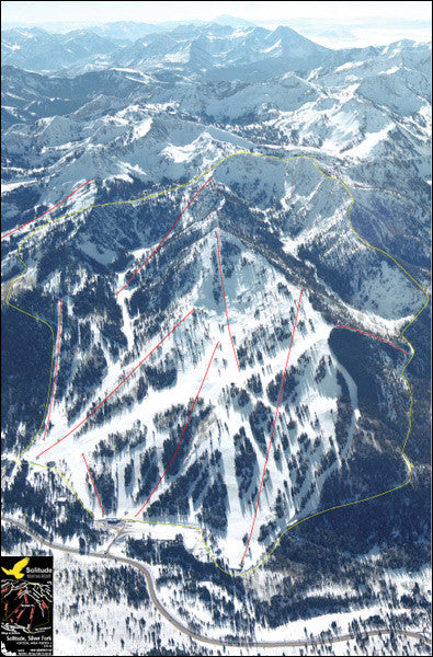 Solitude Area Ski Touring Vertical Poster