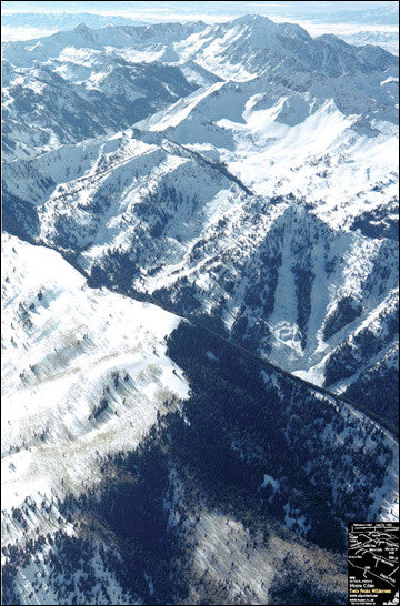 Twin Peaks Ski Touring Vertical Poster