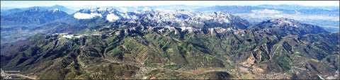 Wasatch Summer Panorama 96x24 inches